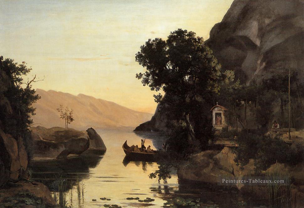 Voir à Riva italien Tyrol plein air romantisme Jean Baptiste Camille Corot Peintures à l'huile